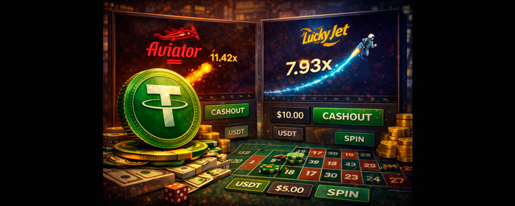 Aviator и Lucky Jet за usdt