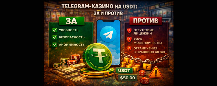 Телеграм казино на usdt